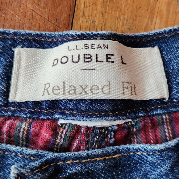 L.L. Bean Double L Relaxed Fit Dark Wash Denim Size 32 - Picture 11 of 16